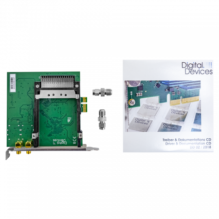 Карта 2-тюнерного приемника DVB-S2 c 2 CI слотами PCIe