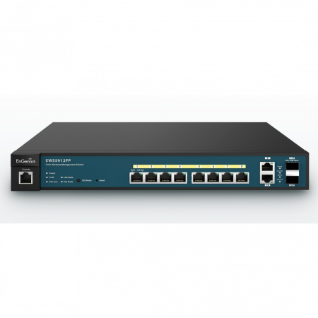Контроллер WLAN EnGenius, до 20 AP, 8xGE, PoE+