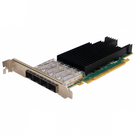 Сетевая карта 4 порта 25GBase-X (SFP28/zSFP+, Intel® XXV710 Based), Silicom PE31625G4I71L-XR