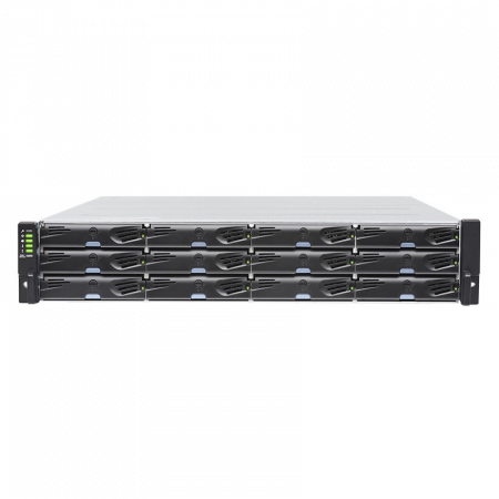 Система хранения данных Infortrend DS1012R2C-B Gen2 (2xCtrl, до 12xHDD, 2xSAS12G внеш. порт, 2x2GB, 8x1G порта iSCSI)