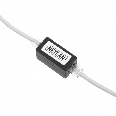 Кабельный соединитель NETLAN RJ45-RJ45 (8P8C), Кат.5e (Класс D), 100МГц, неэкранированный, черный, уп-ка 10шт.