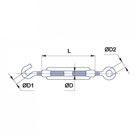 Талреп DIN 1480 С+О M16