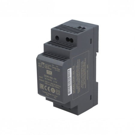 DDR-30L-15, DC/DC преобразователь, 30Вт, вход 18-75В,выход 15В/2А Mean Well