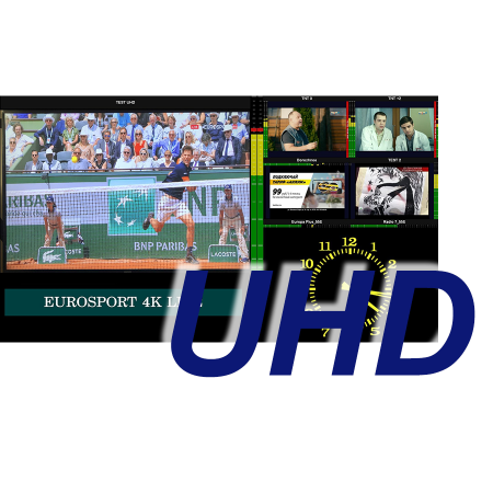 MultiScreen инструментальный контроль и визуализация ТВ каналов в HEVC в том числе UHD/4K разрешения (1 канал)