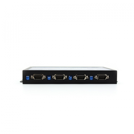 4-портовый конвертер интерфейсов RS232/RS422/RS485 в Ethernet TCP/IP, металл корпус