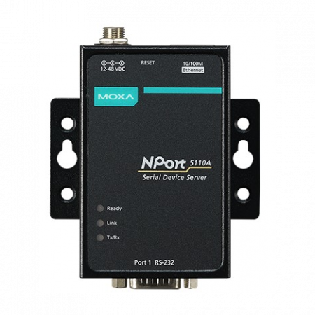 NPort 5110A 1-портовый усовершенствованный асинхронный сервер RS-232 в Ethernet MOXA