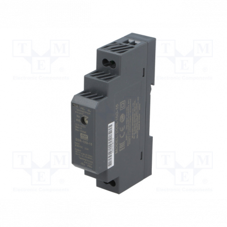 DDR-15G-15, DC/DC, 15 Вт, вход 9…36 В DC, выход 15 В/ 1 А, Mean Well