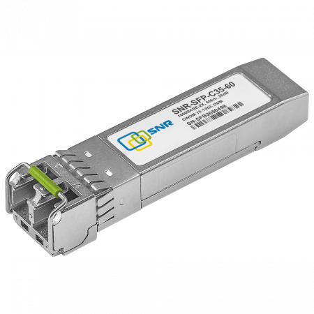 Модуль SFP CWDM оптический, дальность до 60км (25dB), 1350нм
