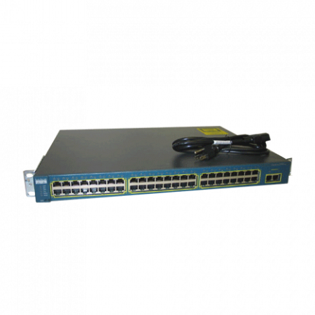 Коммутатор Cisco Catalyst WS-C2950T-48-SI (некондиция, неисправен 1 порт RJ45)