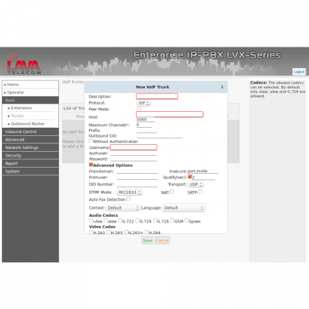 IP АТС LAVoice-30, 2 порта FXO