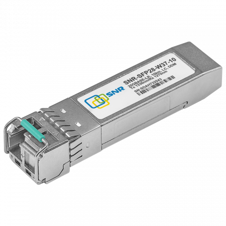 Модуль SFP28 WDM, 25GBASE, разъем LC, дальность до 10км, 1330нм