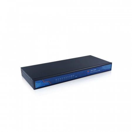 8-портовый конвертер интерфейсов RS232/RS422/RS485 в Ethernet TCP/IP, металл корпус, 19