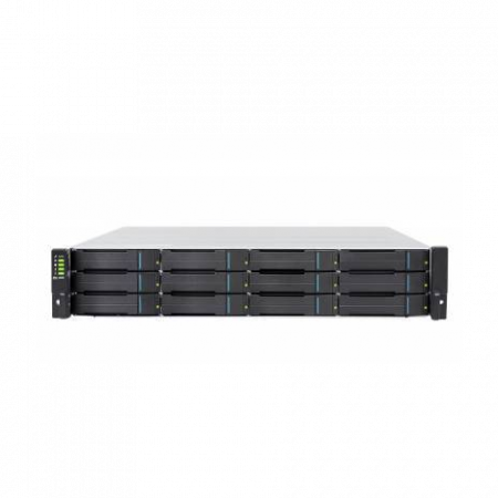 Система хранения данных Infortrend GS1012R2CF-D Gen2 (2xCtrl, до 12xHDD, 2xSAS12G внеш. порт, 4x4GB, 8x1G портов iSCSI)