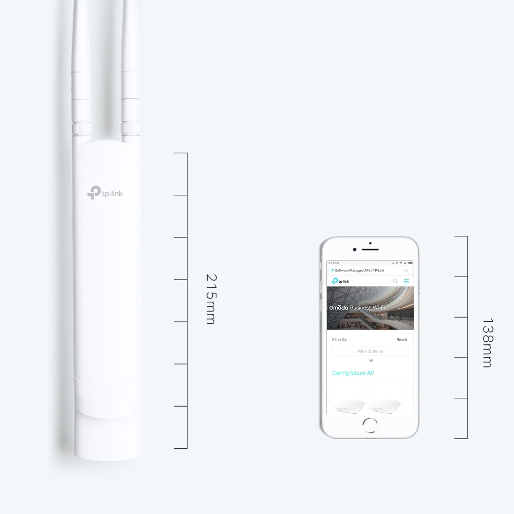 N300 Наружная точка доступа Wi‑Fi EAP110-Outdoor