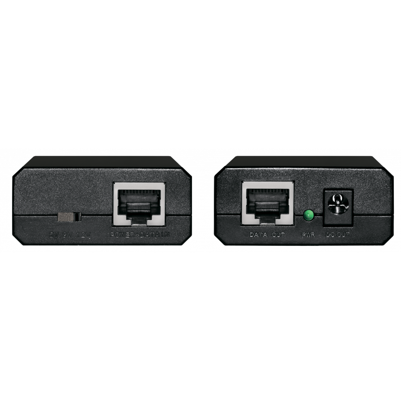 1-портовый сплиттер PS-154-1 PoE 802.3af 10/100/1000Mbps, 5В/2А, 9В/1.5А, 12В/1А