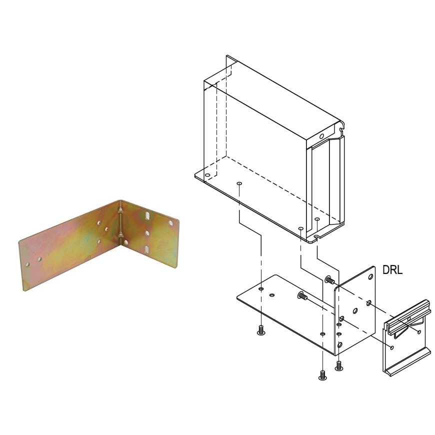 65 угольник. DRP-03 защелка для монтажа источников питания в корпусе на din-рейку. Угольник для крепления DRL-01.