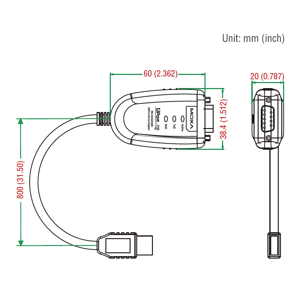 Схема moxa uport 1150