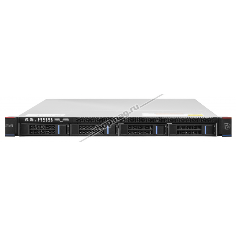Серверная платформа SNR-SR1204R, 1U, E5-2600v4, DDR4, 4xHDD, резервируемый БП