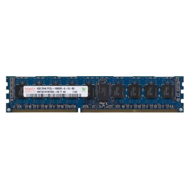 Память Hynix 4GB (1x4GB) 2Rx8 PC3L-10600R Low Voltage Registered DIMM 