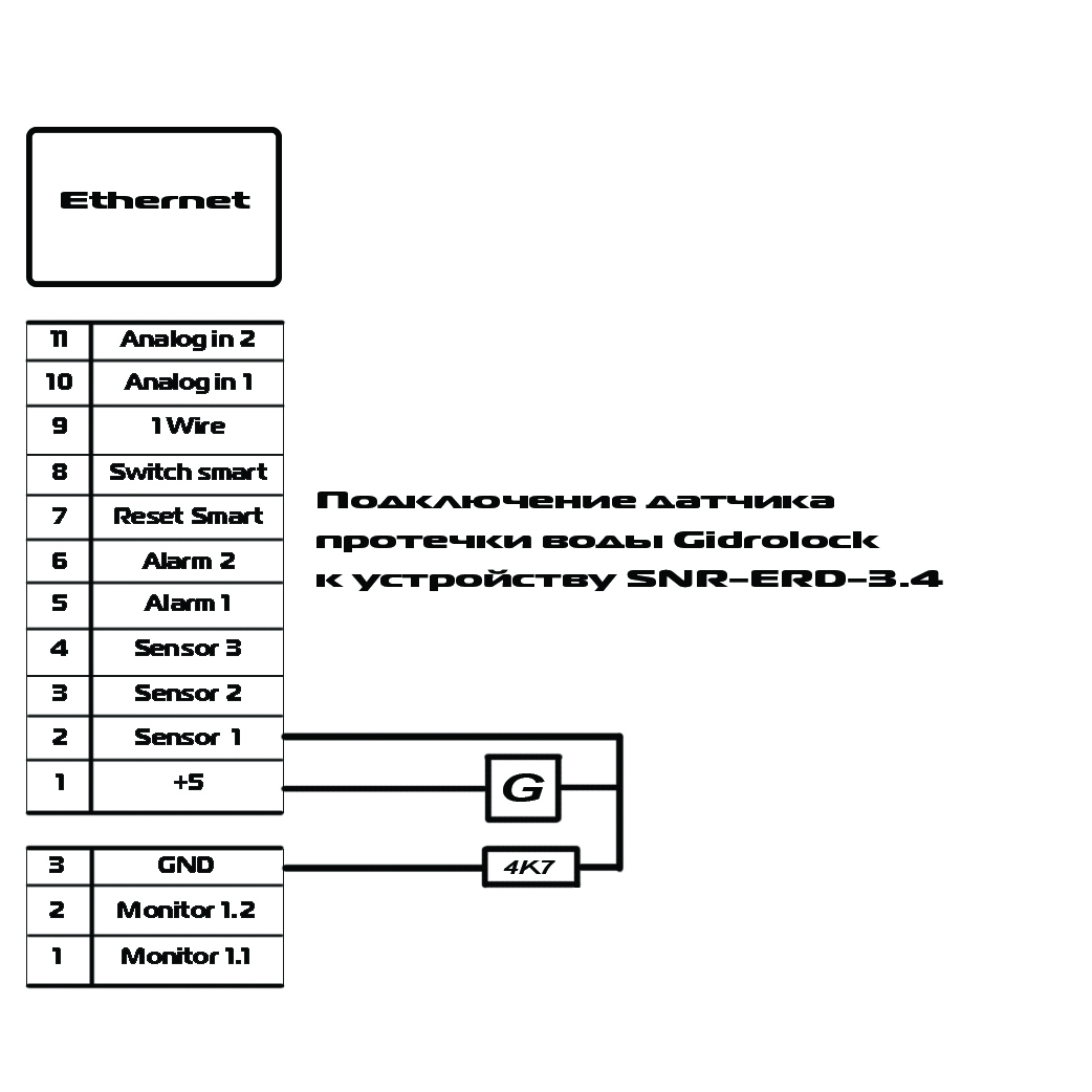 Gidrolock wsp схема подключения