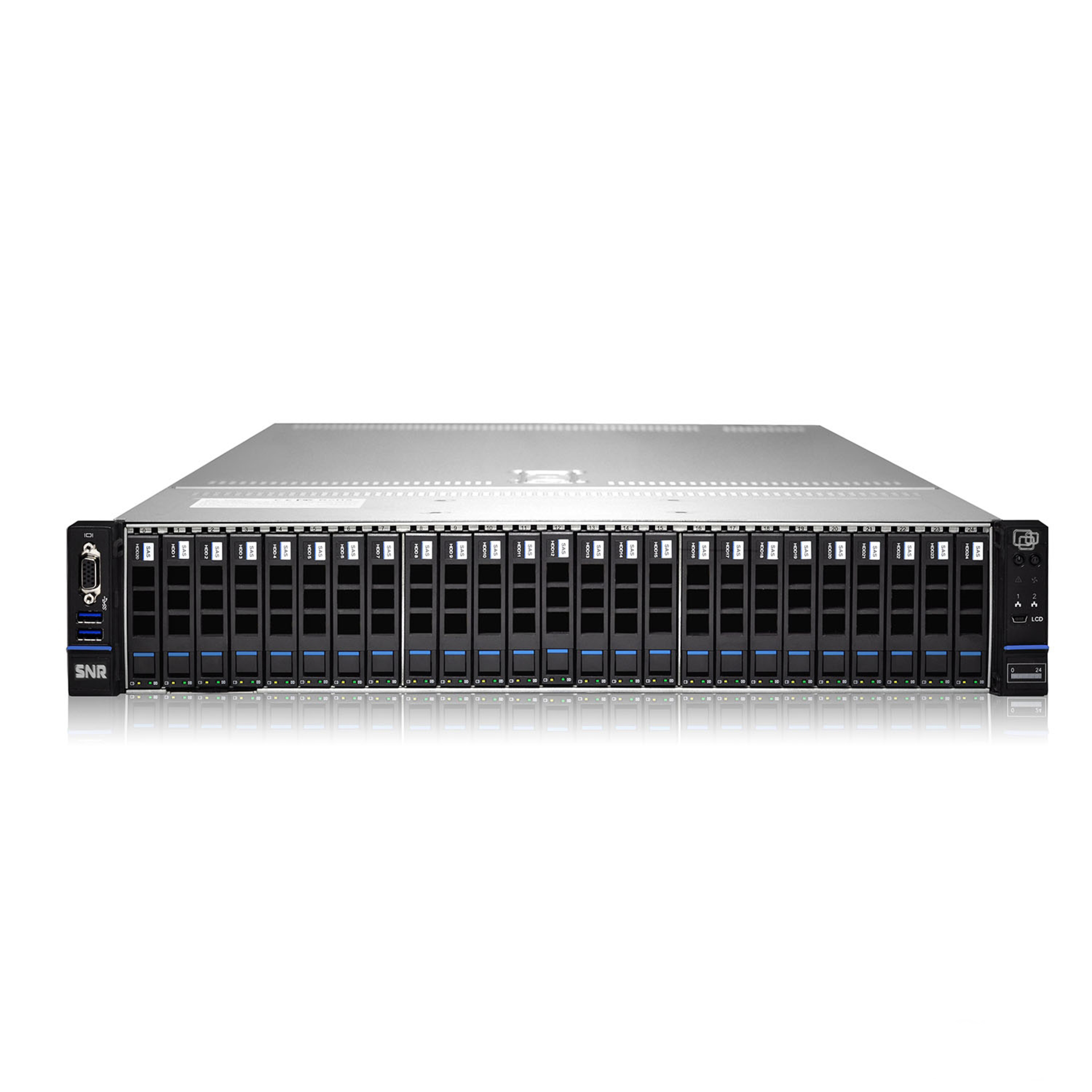 Серверная платформа SNR-SR2225RS, 2U, Scalable, DDR4, 25xHDD, резервируемый БП