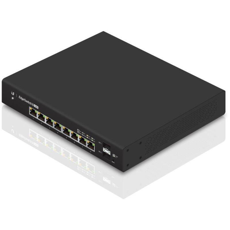 Коммутатор 8 портов poe sfp. Коммутатор Ubiquiti EDGESWITCH 8-150w. Ubiquiti es-8-150w, коммутатор. Коммутатор UNIFI Switch 8-150w. Edge Switch 8-150w.