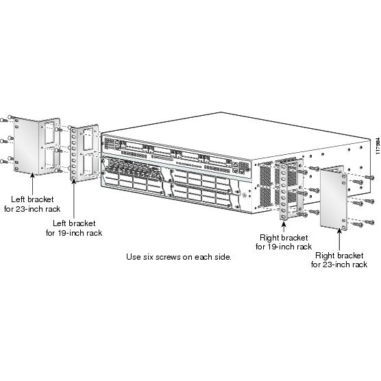 Left bracket. Маршрутизатор cisco3845. Крепления Cisco ACS-3845-RM-19. Маршрутизатор Циско под 19 стойку. Cisco 3845.