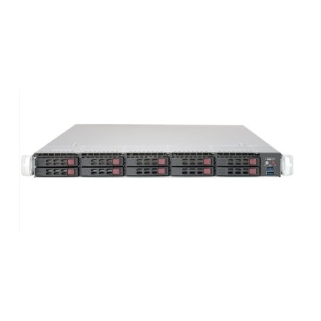 Платформа Supermicro 1U SYS-1019P-WTR, до одного процессора Intel  Xeon Scalable, DDR4, 10x2,5 HDD SATA, 2x10GBase-T