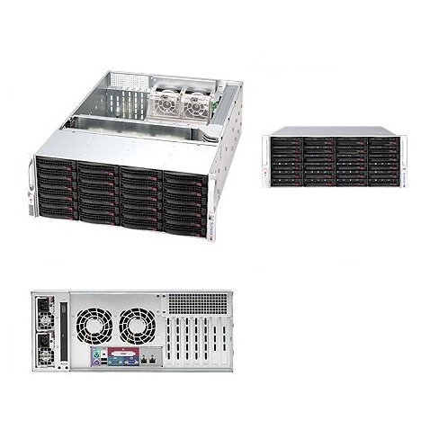 Сервер Supermicro 846E16-R1200B(X8DTE-F), 2 процессора Intel 6C E5645 2.40GHz, 48GB DRAM