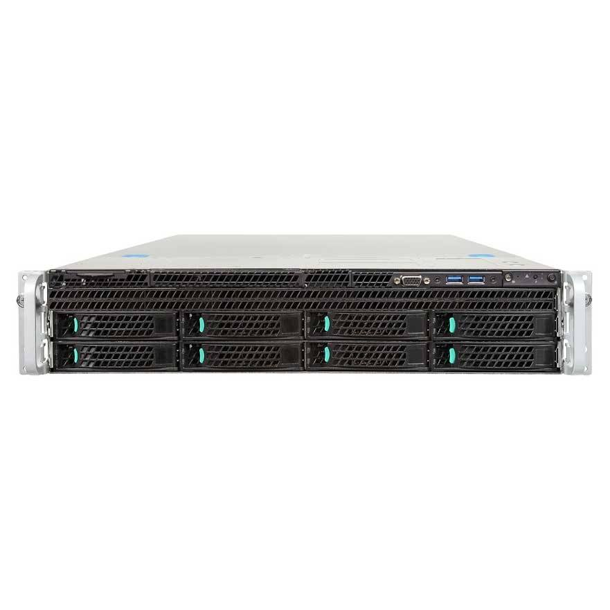 Сервер Intel R2308WTTYSR, 2 процессора Intel E5-2680V4, 64G DDR4, 2x240G SSD, 3x4TB RAID, 2x10GE, RPSU (USED)