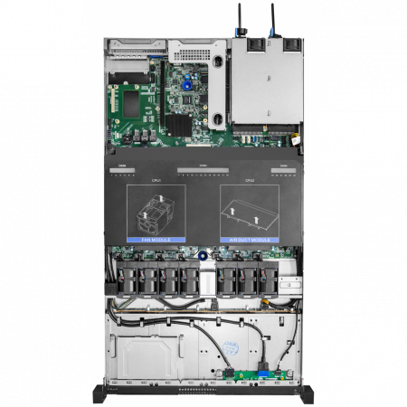 Серверная платформа SNR-SR1204RS, 1U, Scalable, DDR4, 4xHDD, резервируемый БП