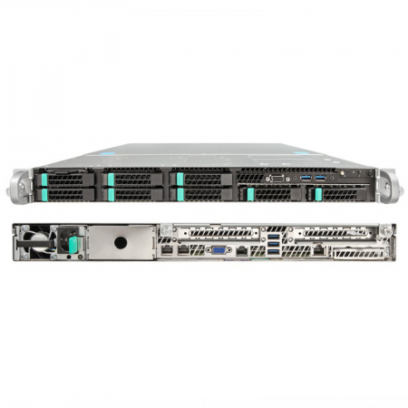 Серверная платформа Intel R1208WFTYSR 1U, до двух процессоров Intel Scalable, 24xDDR4, 8x2.5 HDD, 2x10Gb Base-T, 2xM.2 PCI-Ex4, 2x1100W PSU