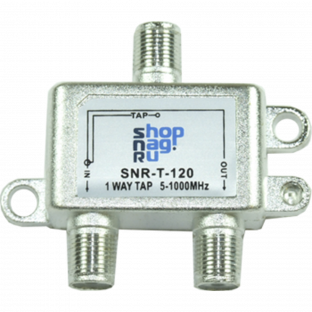Ответвитель абонентский SNR-T-118 на 1 отвод вносимое затухание IN-TAP 18dB.