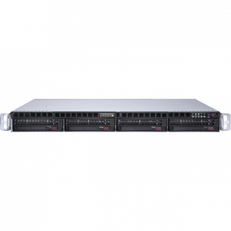 Платформа Supermicro 1U SYS-6019P-MTR, До двух процессоров Intel  Xeon Scalable, DDR4, 4x3,5 HDD SATA, 2x1000Base-T