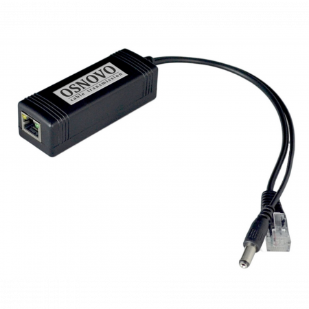 1-портовый сплиттер Osnovo PoE Splitter/2, 802.3af, 10/100Mbps, 12В/1А