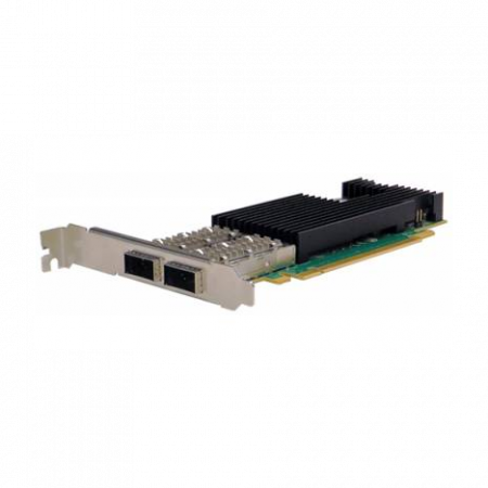 Сетевая карта 2 порта 10G/25G/40G/100GBaseX Content Director (QSFP28, Intel FM10420), Silicom PE3100G2DQiRL-QX4