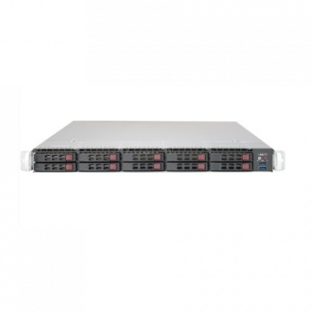 Платформа Supermicro 1U SYS-1019P-WTR, до одного процессора Intel  Xeon Scalable, DDR4, 10x2,5 HDD SATA, 2x10GBase-T